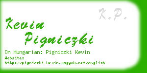 kevin pigniczki business card